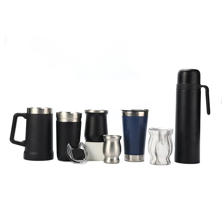 Double Wall Vacuum Insulate Mate Cup with Bombillas Straw Stainless Steel Yerba Mate Tea Cup