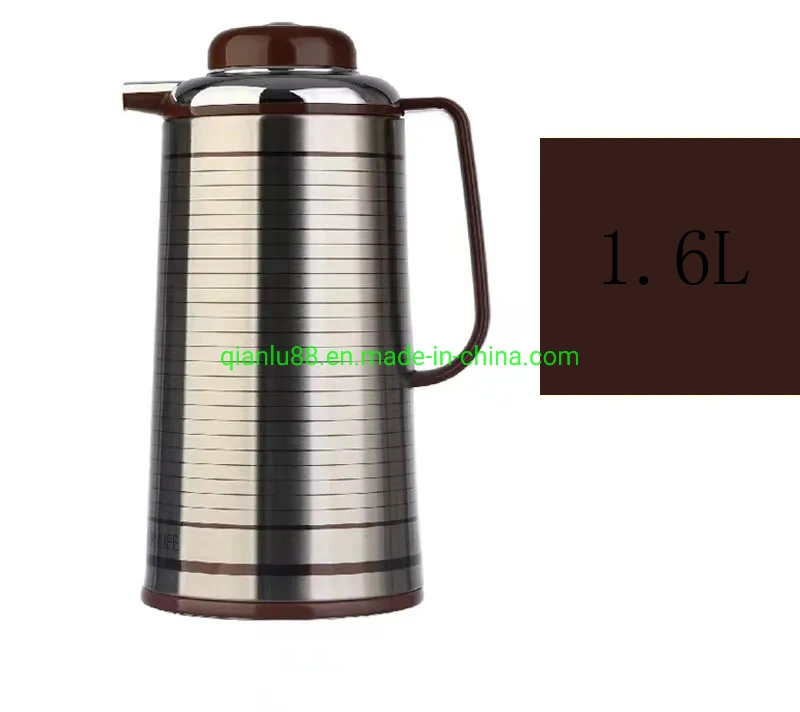 Saudi Arabic Insulation Stainless Steel 1.3L 1.6L 1.9L Large Capacity Thermoes Coffee Pot Keep Hot Cold Bottle Jug with Handle